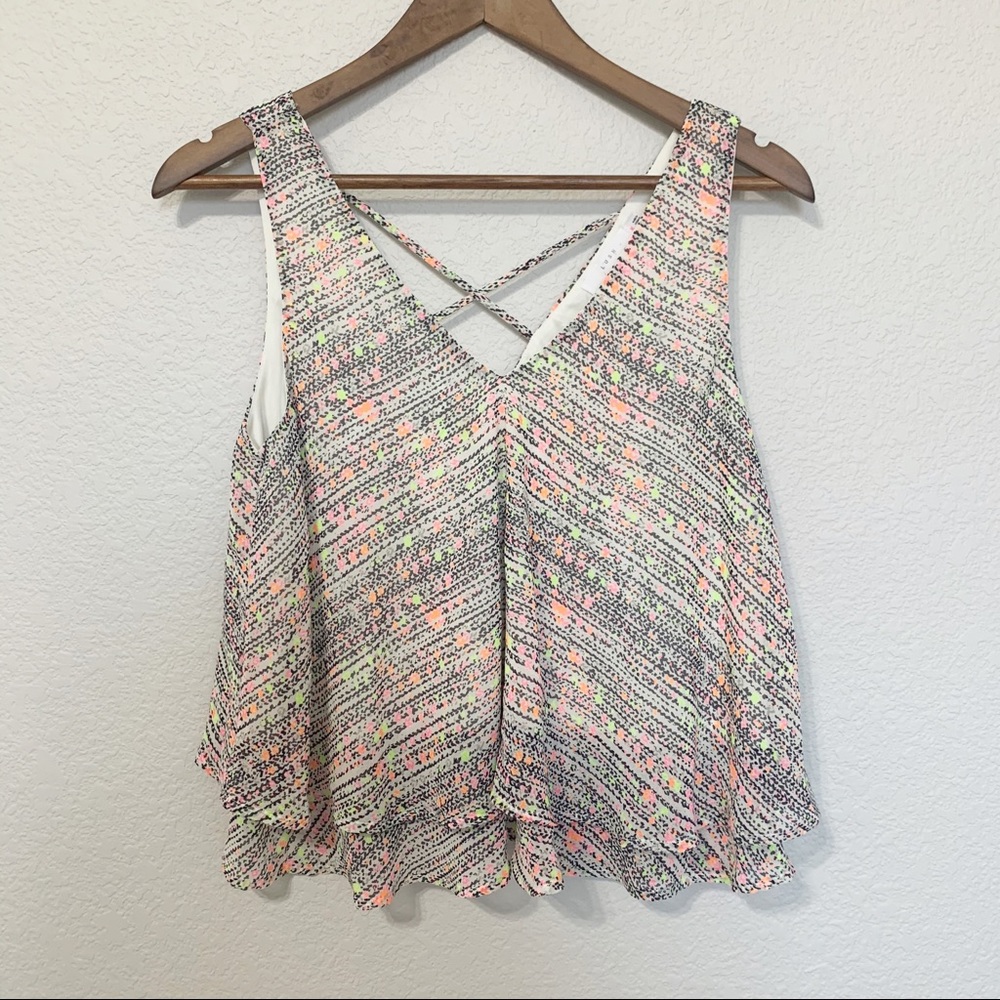 Lush Tops | Neon Tribal Tank Top Blouse